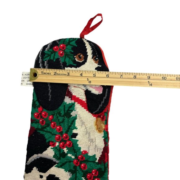 Dalmatian Needlepoint Christmas Stocking - Picture 6 of 8